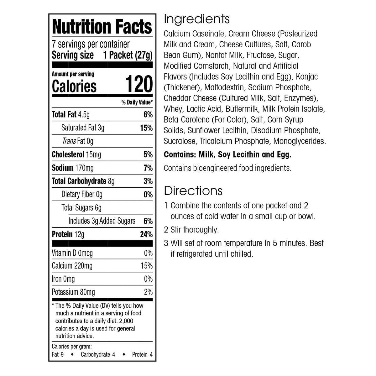 Mixing WonderSlim Protein Cake with cold water for quick no-bake prep.