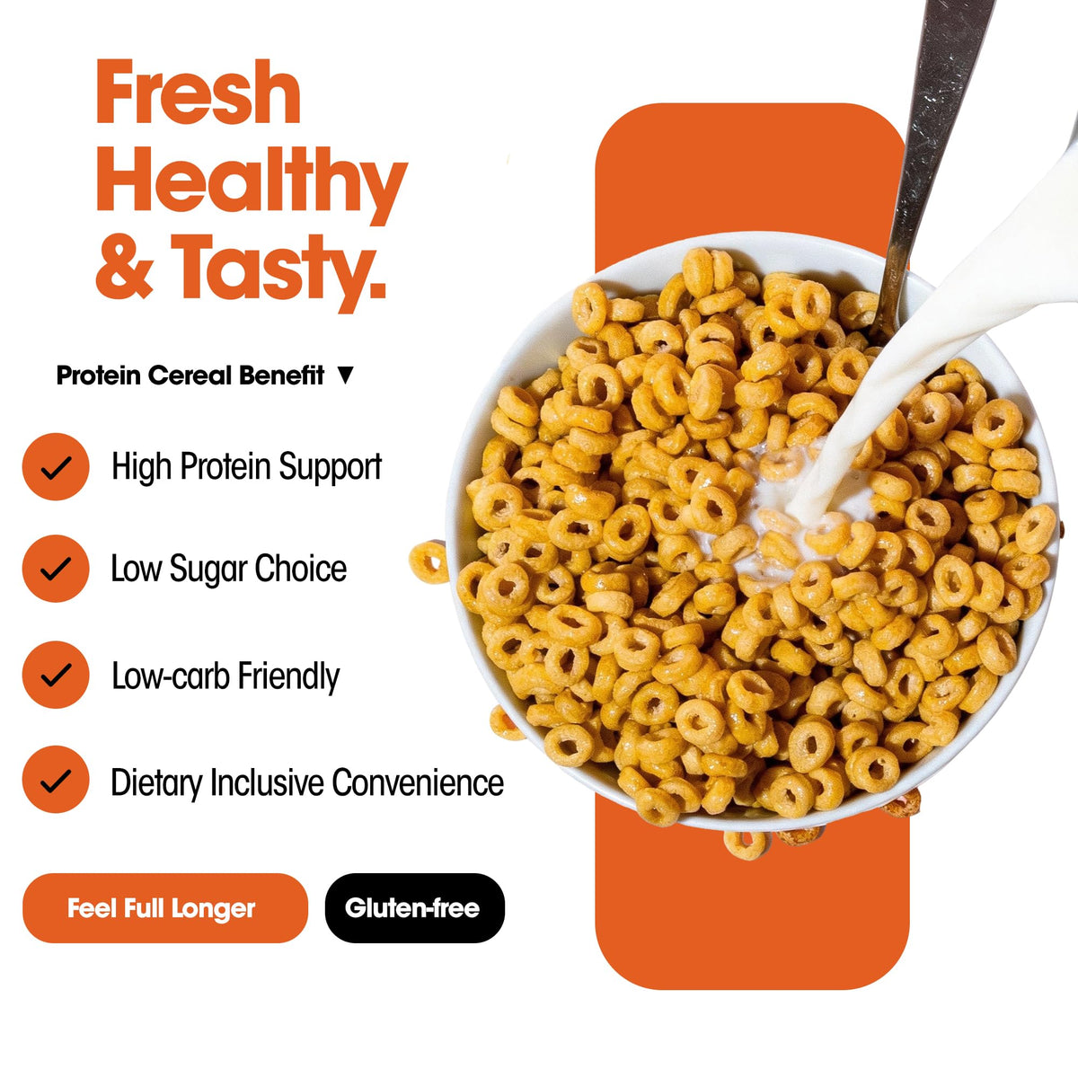 WonderSlim Protein Cereal nutrition facts label showing high protein and fiber per serving