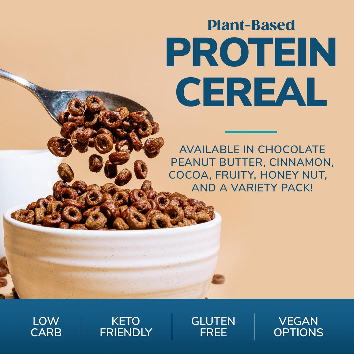 WonderSlim Protein Cereal Cinnamon ingredients with plant-based protein