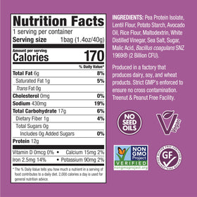 WonderSlim protein chips probiotics vegan label visible