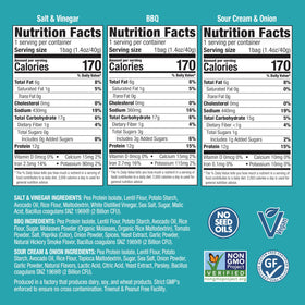 Wonderslim Protein Chips nutrition panel visible with 12g protein per serving