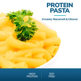 WonderSlim protein pasta macaroni and cheese cooking in progress