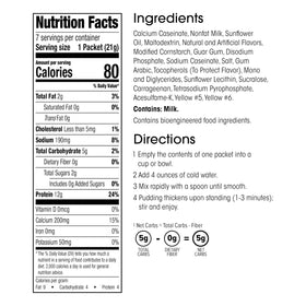 WonderSlim Banana Delight ingredients panel close-up signals gluten-free recipe