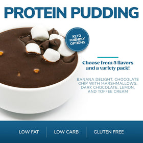 WonderSlim Protein Pudding Lemon served in a glass, emphasizing indulgent flavor.