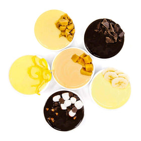 WonderSlim Protein Pudding Lemon kitchen scene with ready-to-eat treat.
