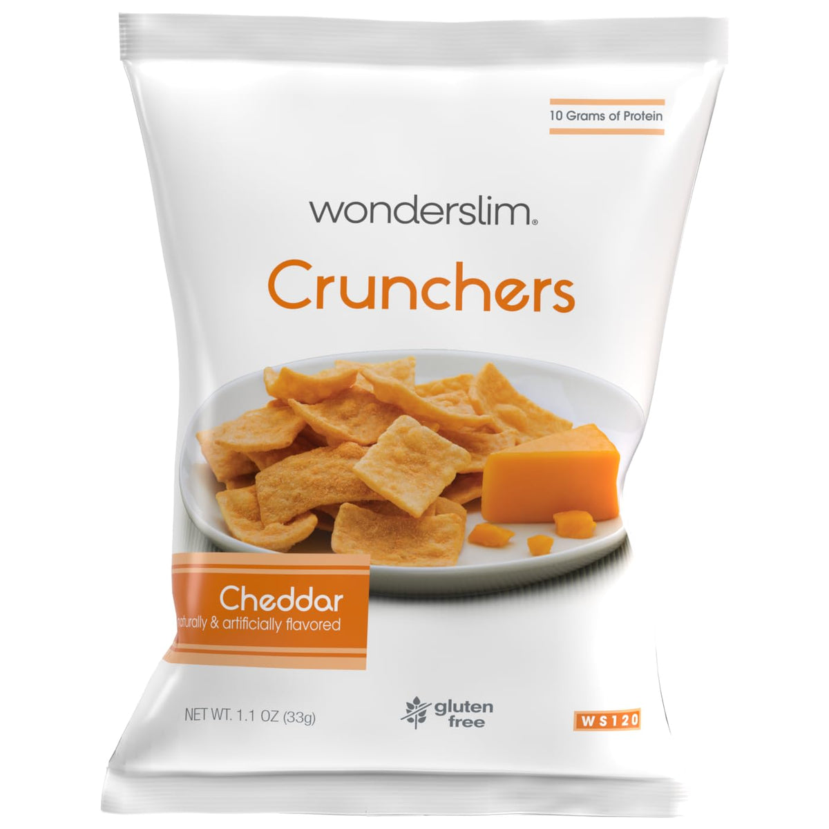 WonderSlim cheddar crisp bag offers a protein-packed on-the-go snack