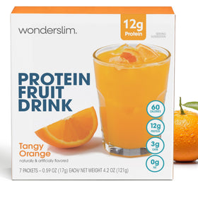 WonderSlim Tangy Orange protein fruit drink packet for on the go nutrition