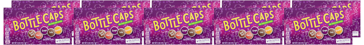 Wonka Bottle Caps grape orange flavors, kid-friendly and easy to share.