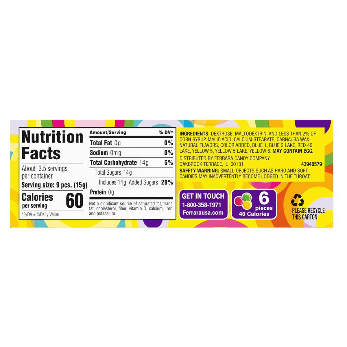 Wonka Everlasting Gobstopper shareable candy for gatherings.