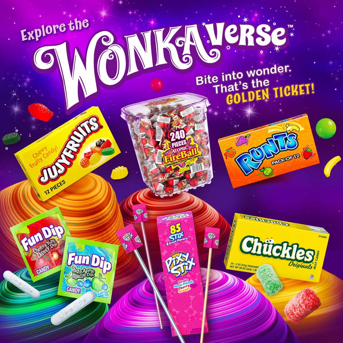 Wonka Pixy Stix cherry straw offers bright tart sweetness in seconds.