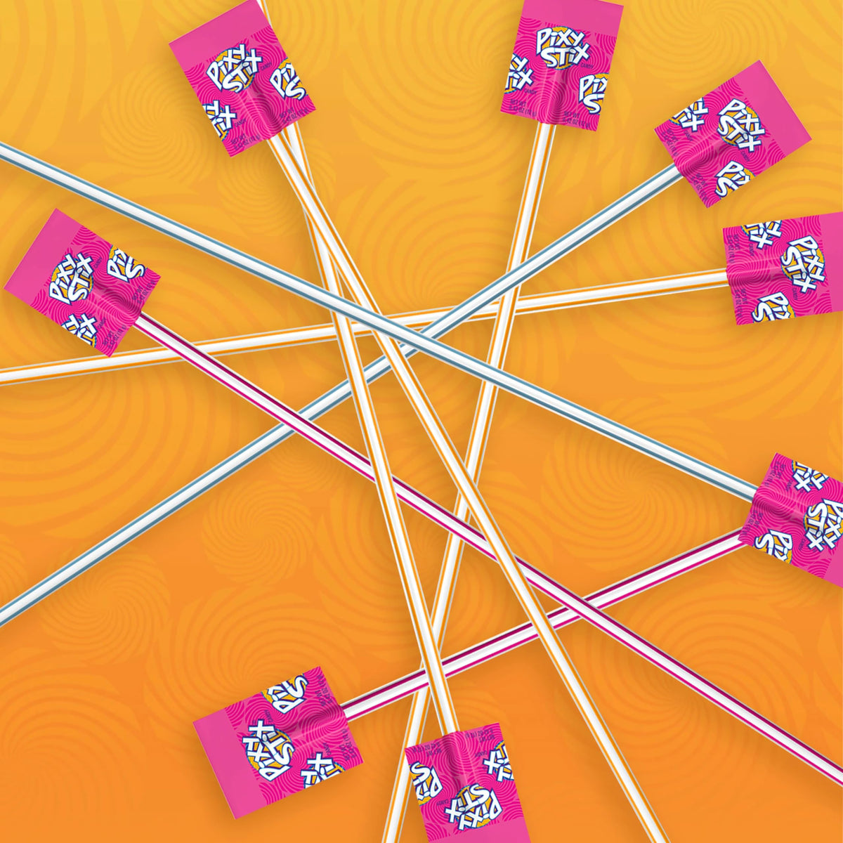 Wonka Pixy Stix grape straw for on-the-go fruity flavor bursts.