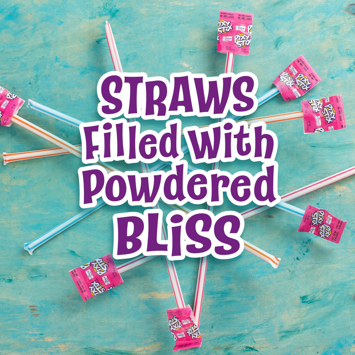 Wonka Pixy Stix Maui Punch straw delivering tropical tang anytime.