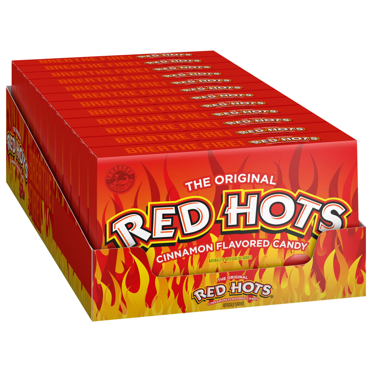 Wonka Red Hots theatre box of cinnamon candy for cinema nights