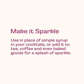 Wood Stove Kitchen SparkleMix glitter dessert drizzle adds luxurious sparkle