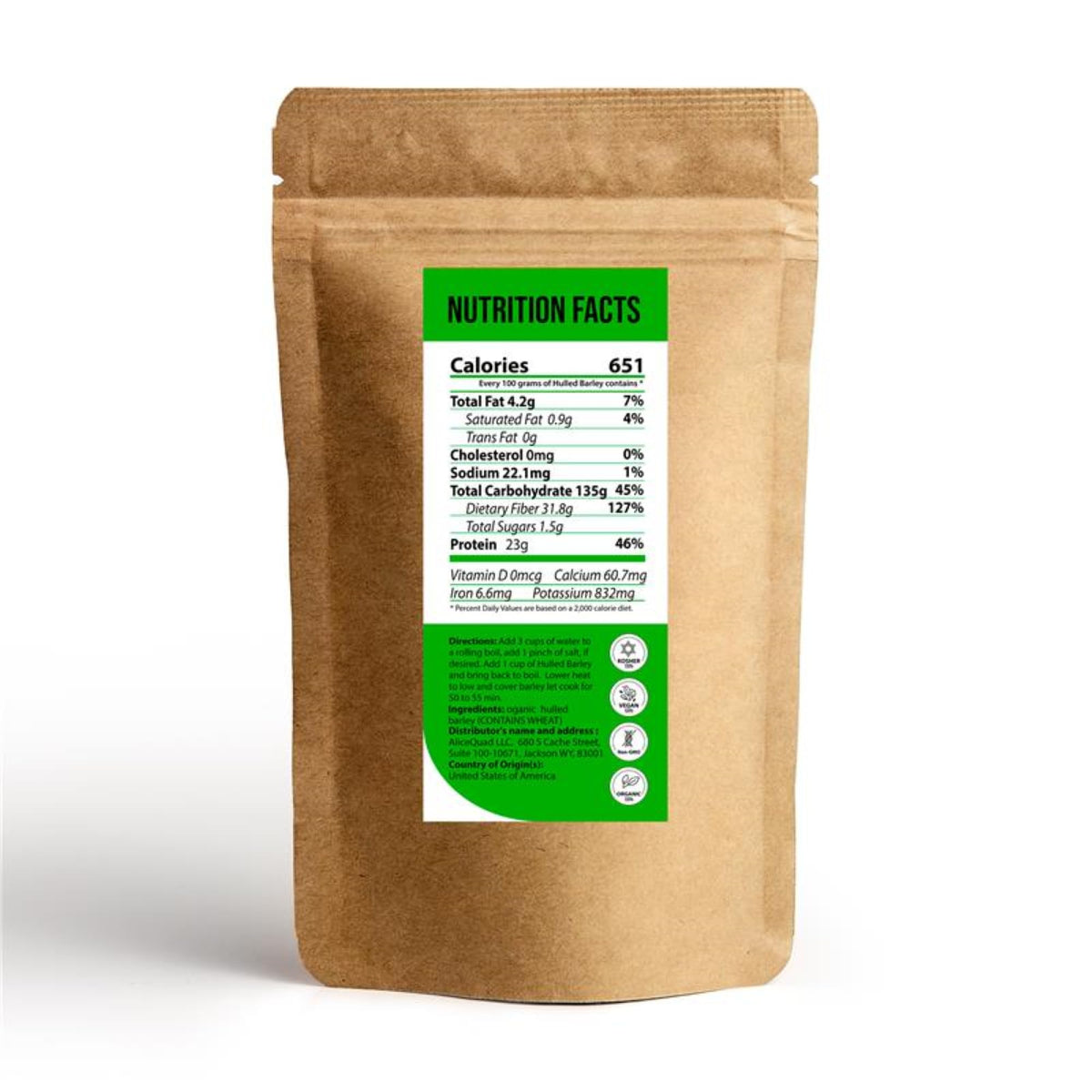 Woodcha barley cooking on stovetop enables quick weeknight meals.