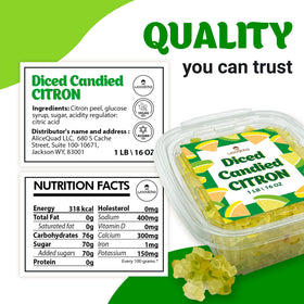 WOODCHA citrus peel cubes glazed display balanced flavor ideal for pastries
