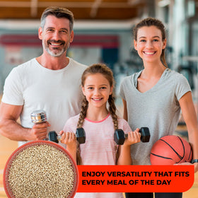 WOODCHA sorghum in salad or grain bowl adds fiber and heartiness