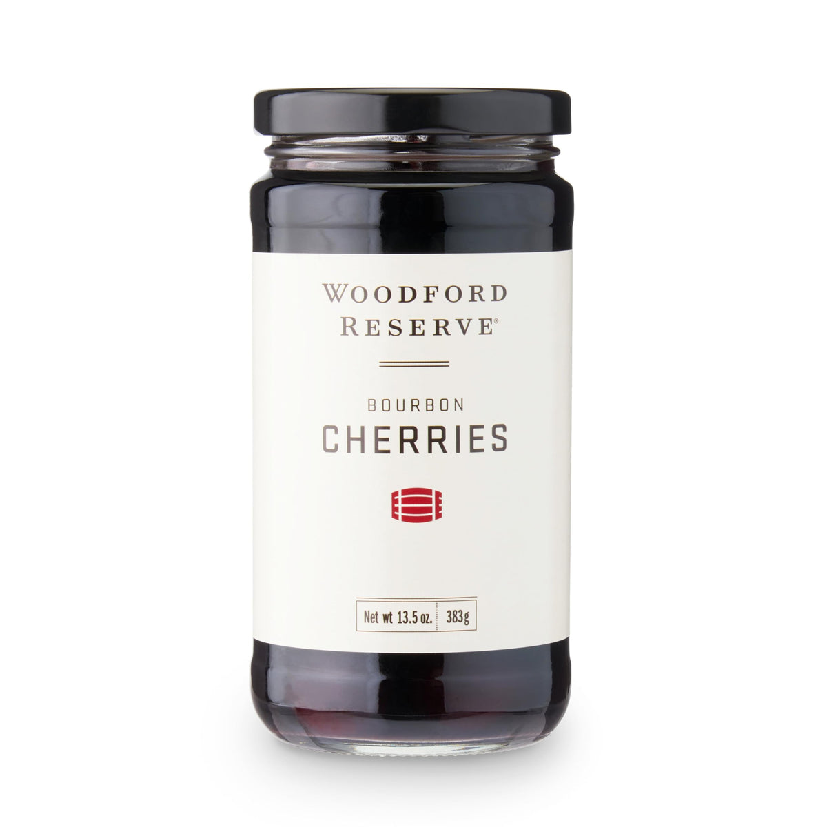 Woodford Reserve Bourbon Cherries, pitted and ready for cocktails, enhancing aroma and balance