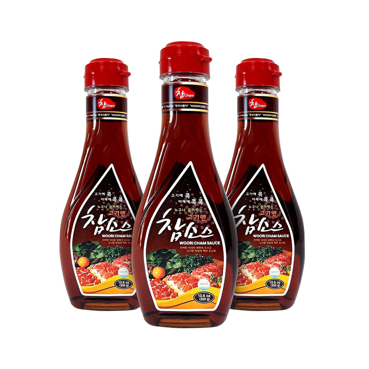 Woori Cham kalbi dip enhances authentic restaurant flavors at home.