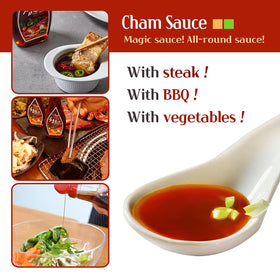 Woori Cham stir-fry drizzle adds umami depth to dishes.