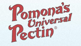 Close-up of Pomona's universal pectin bulk powder for precise gelling in preserves.