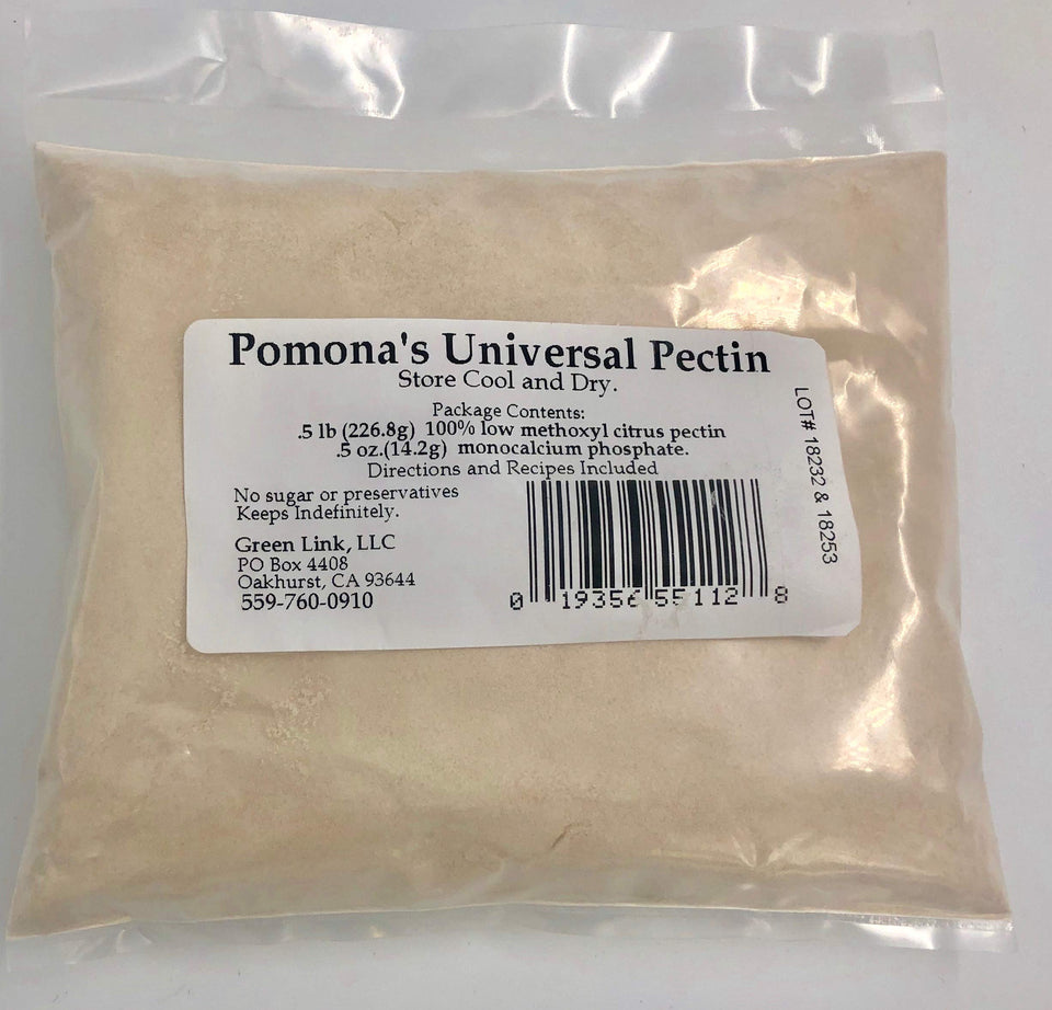 Workstead Pomona's Universal Pectin front packaging, bulk size for pantry canning projects.