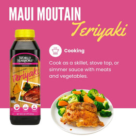 World Harbors Maui Mountain Teriyaki marinade for meats and vegetables
