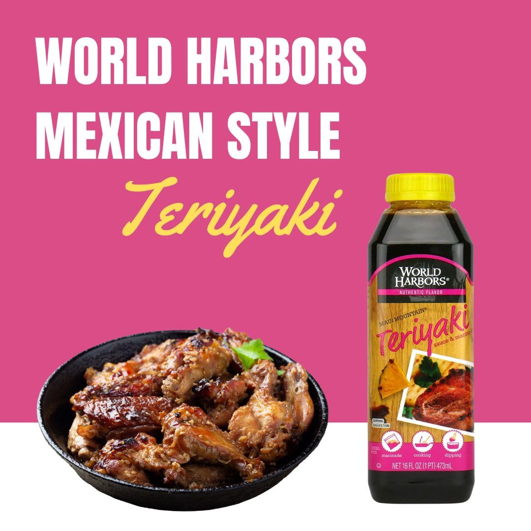 World Harbors Maui Mountain Teriyaki served with rice and vegetables