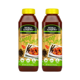 World Harbors Maui Sweet and Sour Sauce bottle front view for dipping and marinating