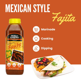 World Harbors Mexican Style Fajita Marinade six-pack packaging highlights value for home cooks
