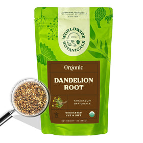 Worldwide Botanicals dandelion root cut and sifted for detox and digestion.