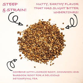 Worldwide Botanicals dandelion root raw unroasted preserves nutrients.
