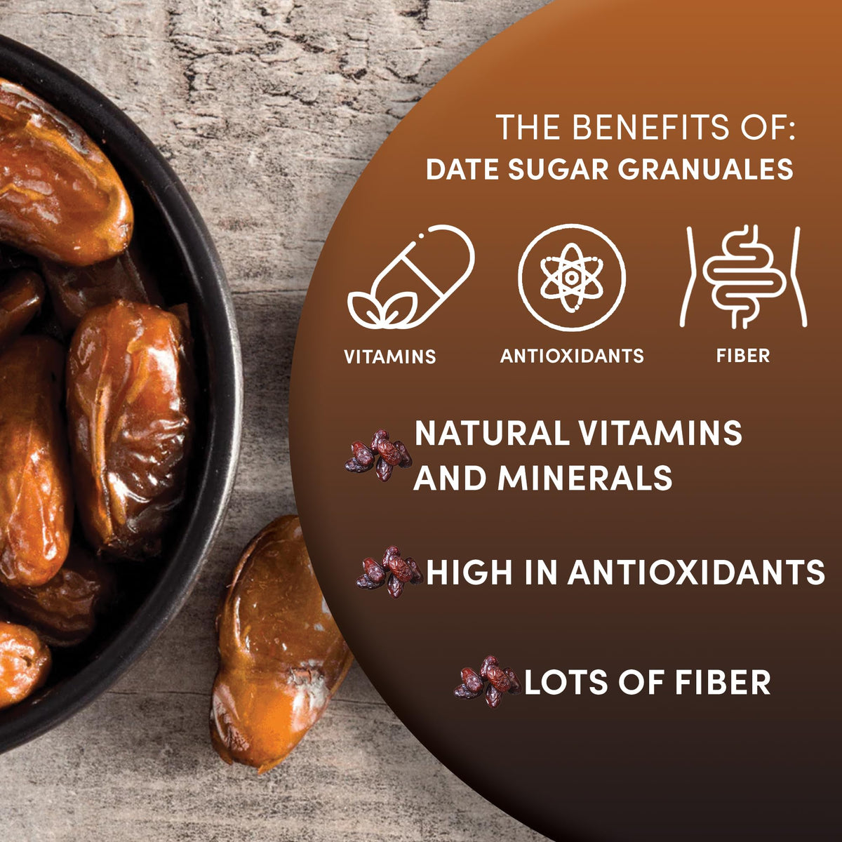 Worldwide Botanicals date sugar baking scene showing versatile use in cookies and muffins