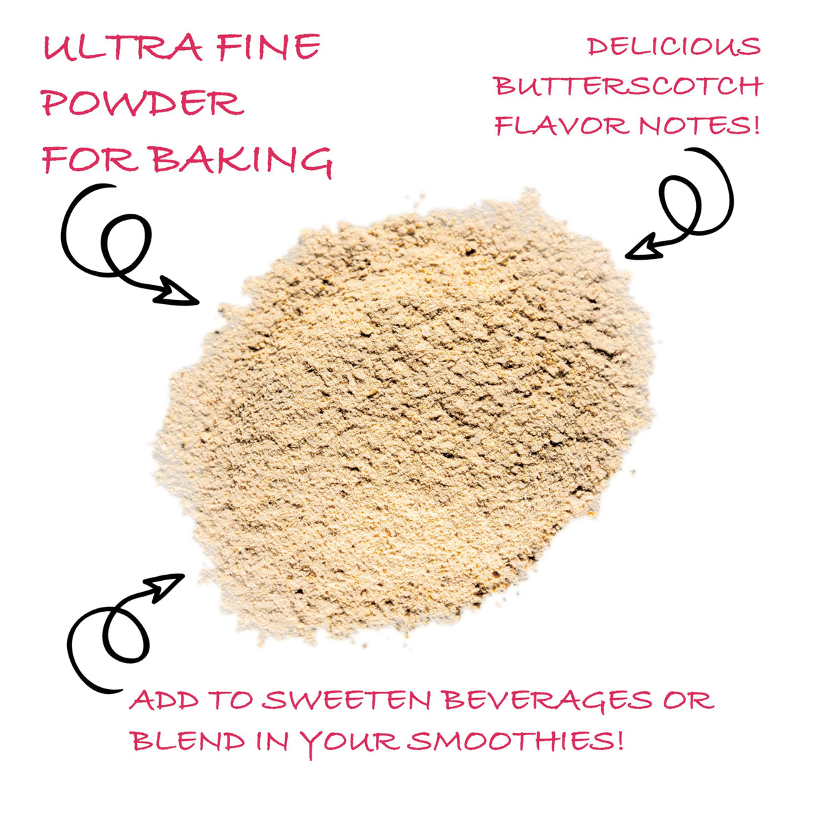 Measuring cup with Worldwide Botanicals date sugar for precise recipes.