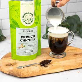 Worldwide Botanicals chicory root is gluten-free, acid-free, and kosher.