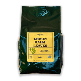 Worldwide Botanicals Lemon Balm Tea kosher-certified label signals quality and trust.