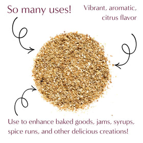 Organic California orange peel showcases pure rind and zest for recipes.