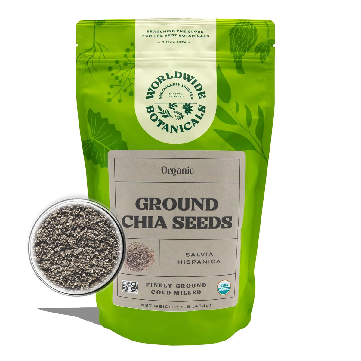 Worldwide Botanicals organic chia seeds are kosher and non-GMO.