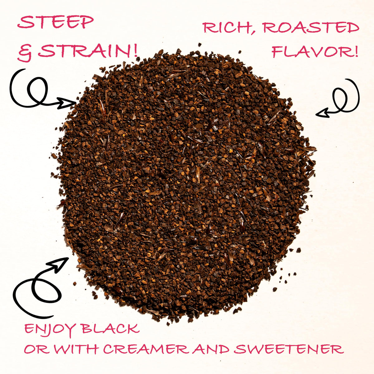 Worldwide Botanicals Orzo Barley latte option, enjoy hot or cold with reduced caffeine.