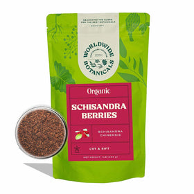 Worldwide Botanicals Schisandra berries yogurt smoothie topping notes juniper-like flavor