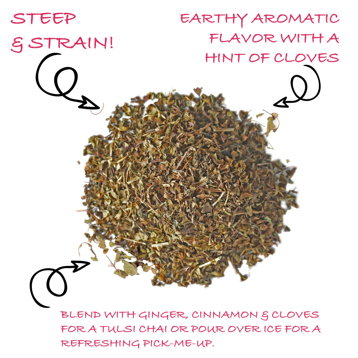 Tulsi Rama tea brew in pot, inviting aroma and flavor exploration.