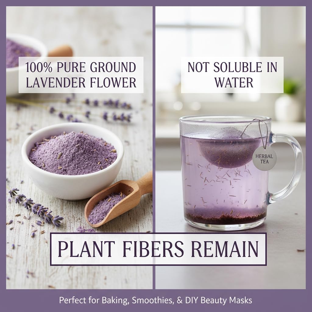 WOTIHA Edible-grade Lavender Powder adds floral notes to baking and drinks