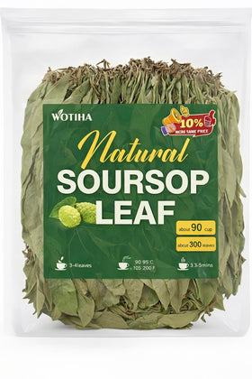 WOTIHA Soursop leaves bag with 300+ large leaves for rich brews