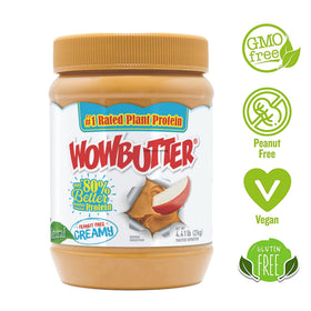 Wowbutter two-pack on shelf, convenient nut-free spread for families.