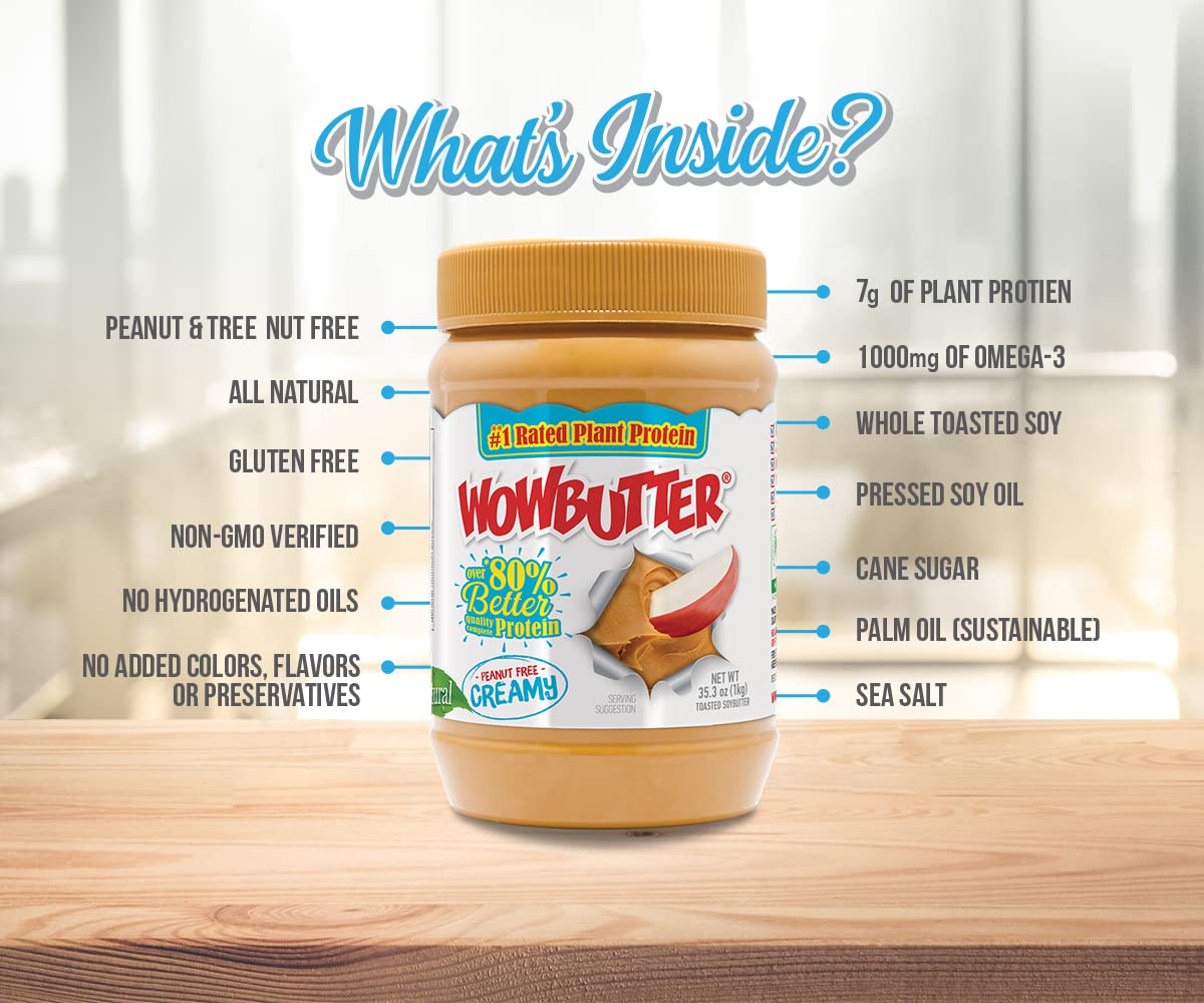 WOWBUTTER safe-for-school label illustrates easy lunch safety checks