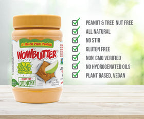 WOWBUTTER paired with fruit or oats to boost protein