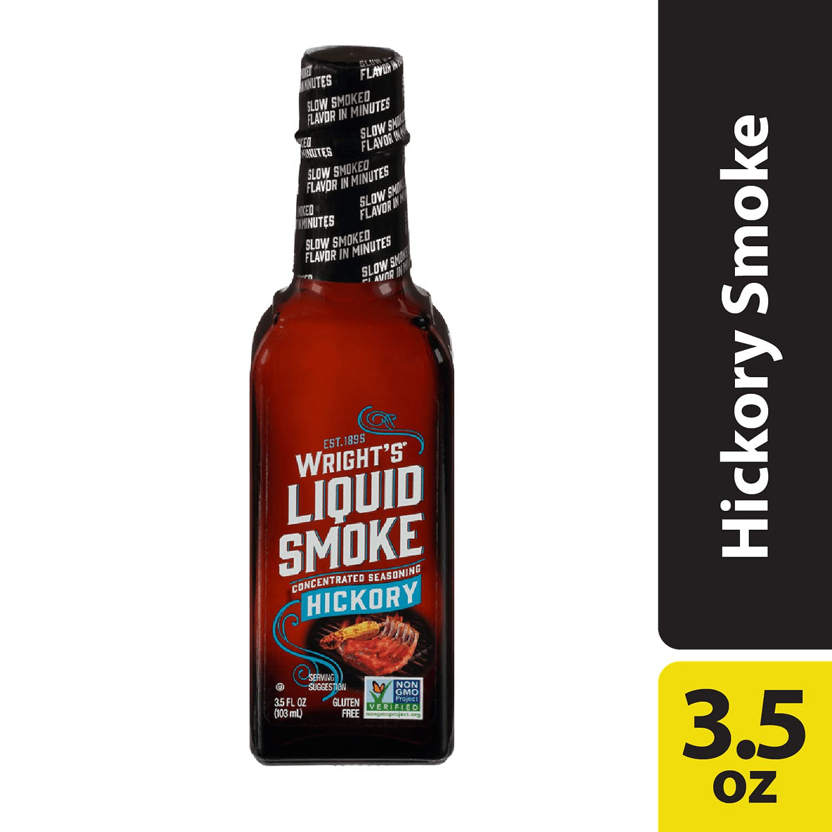 Wright's Liquid Smoke Hickory marinade-mix for enhanced grill flavors