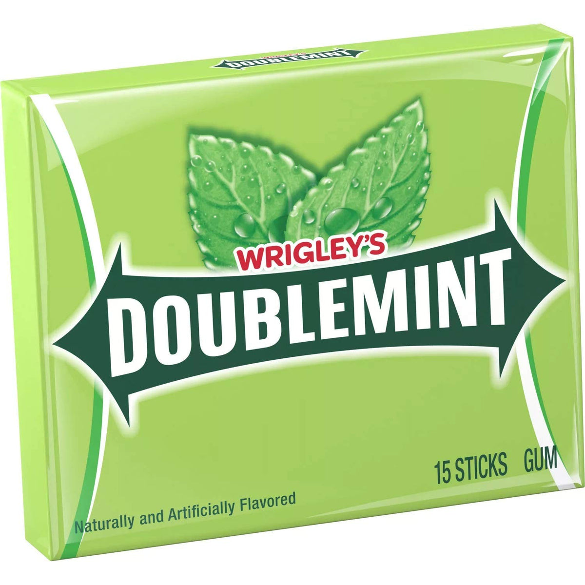 Wrigley's Doublemint multi-pack display front ideal for home or office refresh.