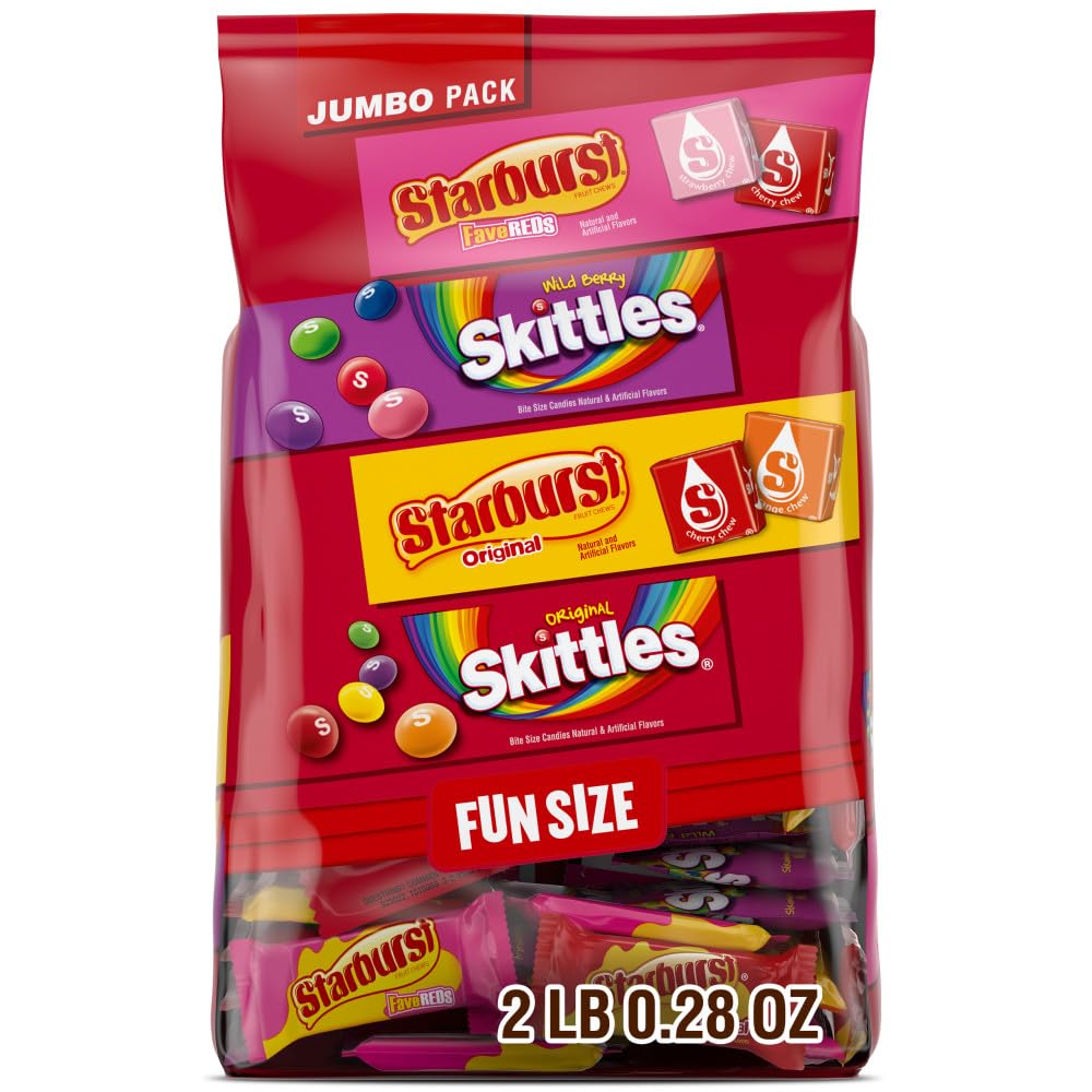 Wrigley's Skittles Original Fun Size bulk bag for sharing colorful fruit flavors