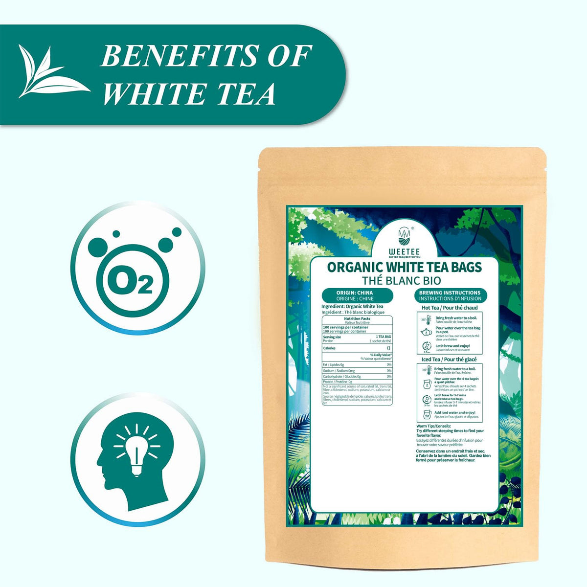 Antioxidant-rich white tea supports a thoughtful tea ritual.